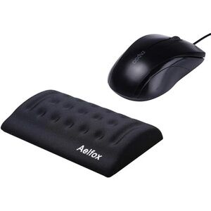Black Ergonomic Wrist Rest for Mouse - Support Cushion